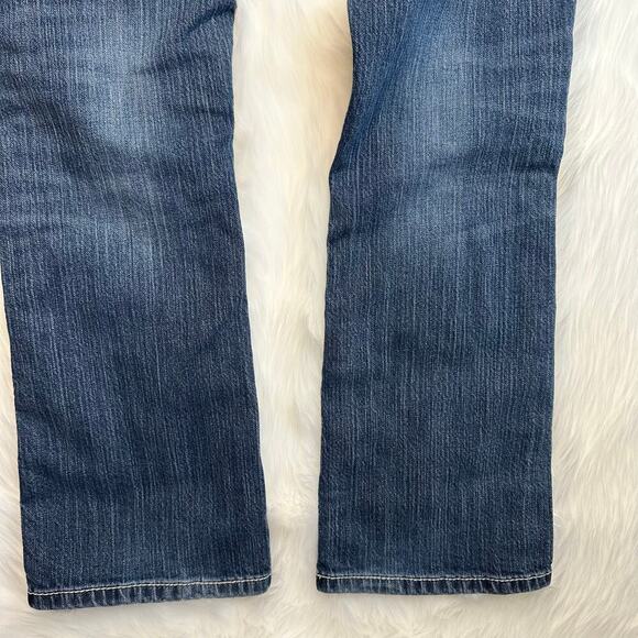 Wrangler Premier Patch Low Rise Boot Cut Denim Jeans - Picture 5 of 11